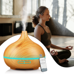 BIG1 Fahatású aromaterápiás párologtató  / ultrahangos párásító 400ML (BBV)