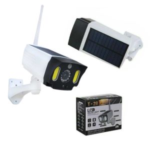 T-28 napelemes, mozgásérzékelős álkamera LED reflektorral, időjárásálló kivitelben - MSK (THM)