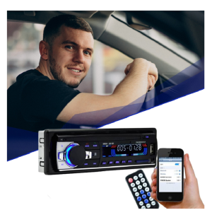 Bluetooth autórádió fejegység – kihangosító, telefonos zenehallgatás, MP3/USB/SD lejátszás, távirányító és LCD kijelző (BBL)