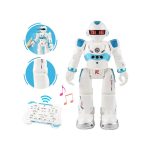 Intelligens, vezeték nélküli kontrollerrel irányítható távirányítós robot - zenél, táncol, mesét mond (BBJ)