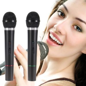 KARAOKE SZETT - vezeték nélküli - 2 mikrofonnal (BBL)