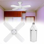 60W négyágú E27 LED lámpa / Ventilátor formájú energiatakarékos fényforrás (BBL)
