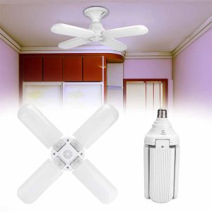60W négyágú E27 LED lámpa / Ventilátor formájú energiatakarékos fényforrás (BBL)