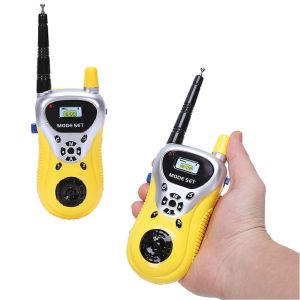 2 darabos hordozható Walkie Talkie gyerekeknek - 100 méteres hatótáv (BBJ)