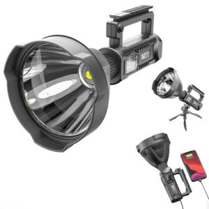 Extra erős akkus LED-es járőrlámpa - vízálló, könnyen hordozható, extra erős fénnyel (BBV)