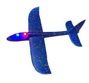 LED-es eldobós modellrepülő - hungarocell (48cm) (BBE) (BBJ)