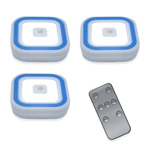 Mini LED-lámpa készlet távirányítóval - 3 darabos (BBL)