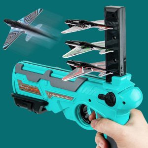Plane Shooter 5 db-os, habszivacs repülőt kilövő játék pisztoly szett (BBJ)