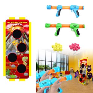 Céllövő játékfegyver felállítható táblával, szivacstölténnyel -POWER SHOOTER (BBJ)