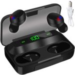 F9-10-M15 TWS vezeték nélküli Bluetooth fülhallgató LCD kijelzővel, akkus töltődobozzal (BBV)