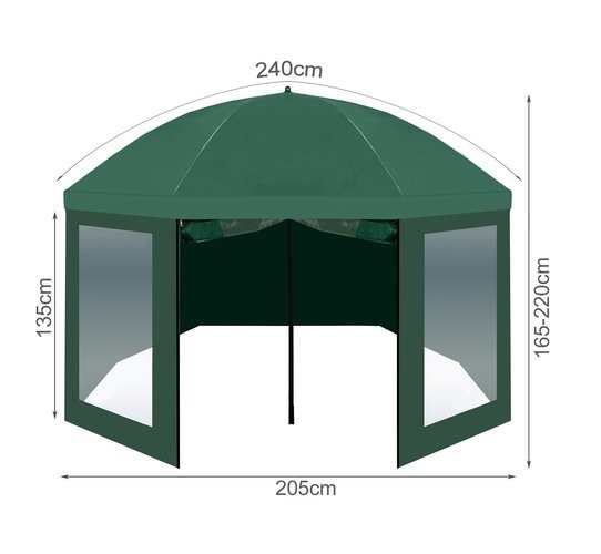 2 az 1-ben sátorrá alakítható napernyő horgászáshoz (BB10139) 2