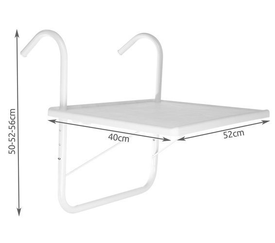 Praktikus, felakasztható asztal – fehér (BB12179) 6