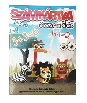 Számkártya – fejlesztő játék – összeadás témakör (BBKM)