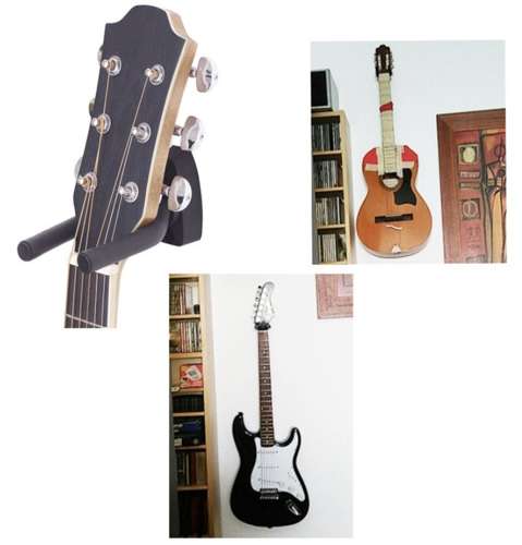 Állítható méretű fali gitártartó – gitárhoz és húros hangszerekhez (BB19156) (3)