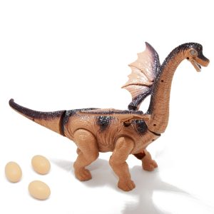 Üvöltő, lépkedő óriás szárnyas dinoszaurusz - menet közben tojást rak (BBJ)