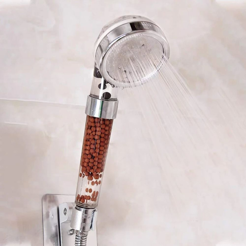 Vízszűrős otthoni wellness zuhanyfej ásvány golyókkal (3)