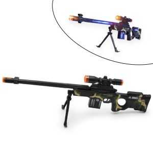 Special Shoot Gun - LED-es, villogó, élethű játék gépfegyver (BBJ) (FX)