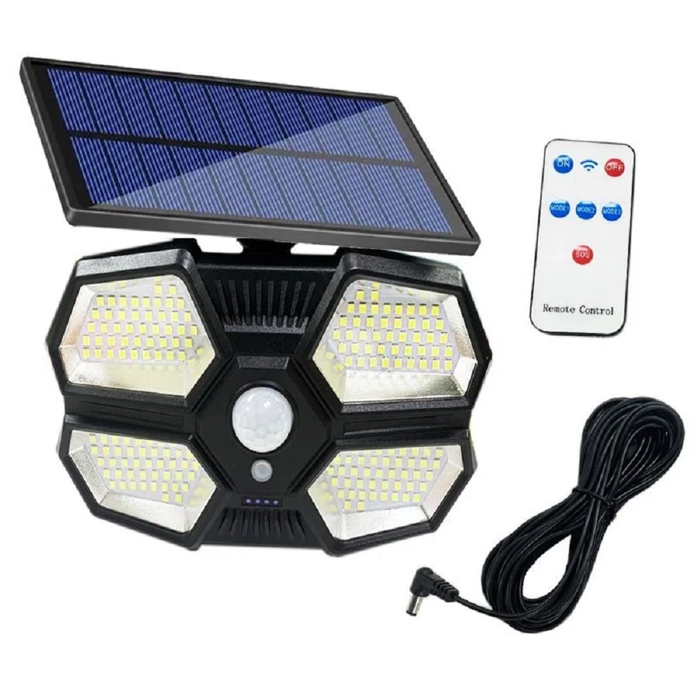 YD-180-2 Szenzoros LED reflektor különálló napelem panellel (BBD) (7)
