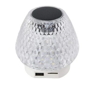 GIBOX G5S 2in1 kristály alakú okos lámpa - USB-ről tölthető, felakasztható party lámpa Bluetooth hangszóróval (THM)