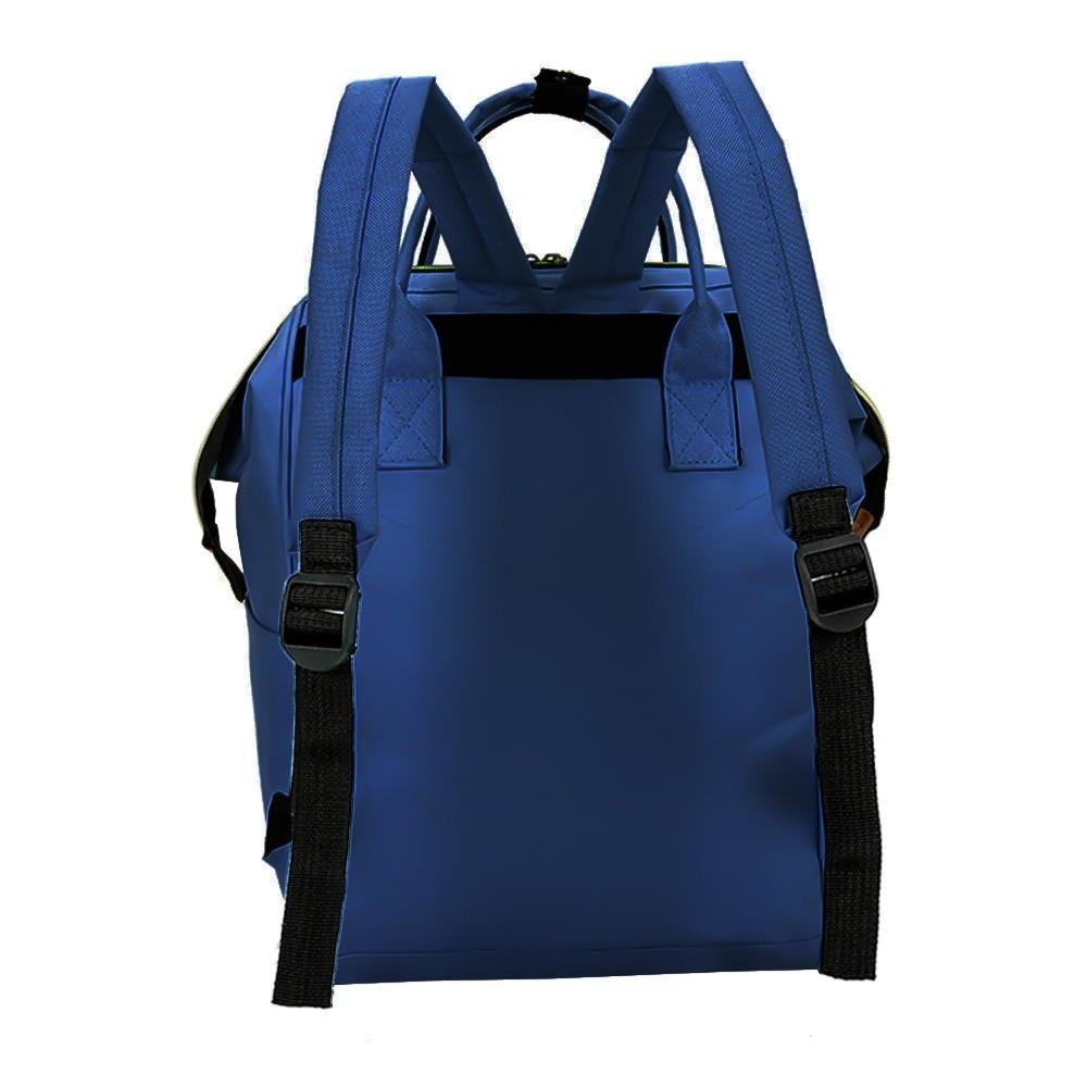 Babakocsihoz rögzíthető – többfunkciós, vízálló – pelenkázó hátizsák sok zsebbel – kék, 51 x 36 cm (BB-8912) (7)