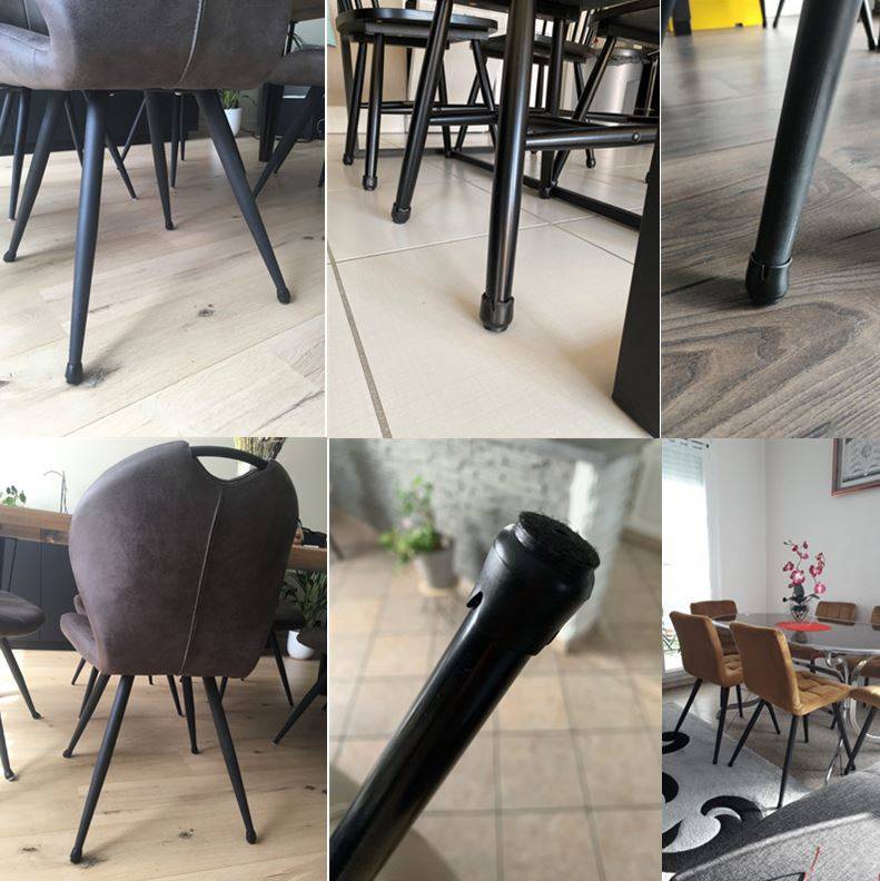 Vízálló – szilikon székláb védőhuzatok a padló és a széklábak védelmére – 16 db-os csomagban, fekete szín (BB-17235) (1)