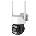 Telefonról vezérelhető PTZ02 WIFI-s biztonsági kamera - mozgásérzékelős, 360°-ban forgatható, időjárásálló - fekete - JE-A9 (BBV)