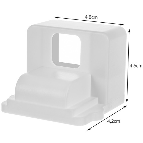 4 darabos öntapadó mágneses zár készlet – fiókok és szekrényajtók védelme – fehér (BB-18541) (7)