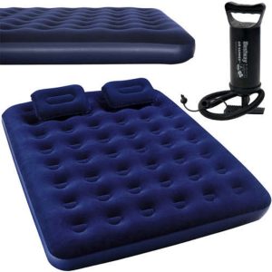 Bestway felfújható kétszemélyes matrac pumpával és párnákkal - 203 x 152 x 22 cm (BB-3622)