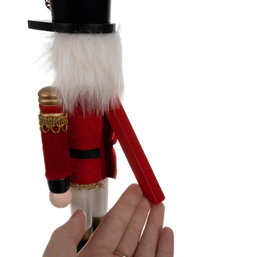 Fából készült, színes diótörő figura – karácsonyi dekorációnak is tökéletes (BB-20359) (6)
