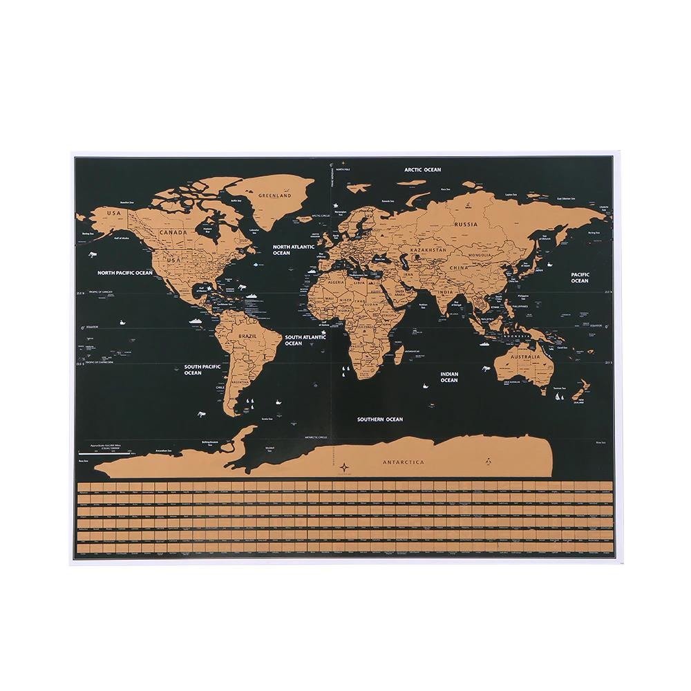 Kaparós világtérkép angol nyelven, zászlókkal – 62 x 5,5 x 5,5 cm (BB-9409) (7)