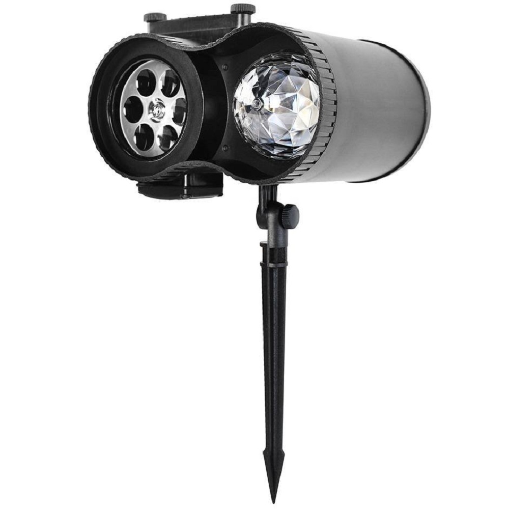 Kültéri LED projektor távirányítóval – 12 különböző diával, 17 funkcióval – ünnepi alkalmakra (BB-9565) (12)