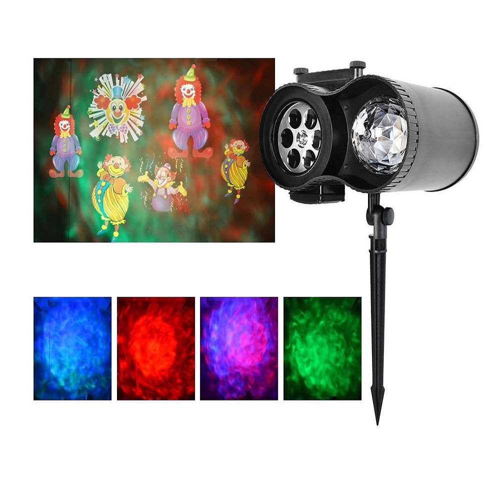 Kültéri LED projektor távirányítóval – 12 különböző diával, 17 funkcióval – ünnepi alkalmakra (BB-9565) (16)