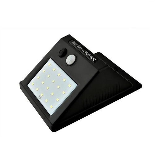 Napelemes mozgásérzékelős kerti fali lámpa – 20 LED, beépített akkumulátor (BB-0472) (12)