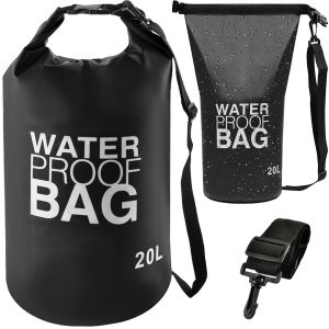 PVC anyagból készült praktikus vízálló táska állítható pánttal - kiránduláshoz, strandoláshoz - 20 L (BB-6900)