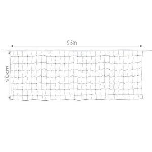 Röplabda/tollaslabda háló - praktikus cipzáros táskával - 950 x 100 cm, fekete (BB-2851) - Image 6