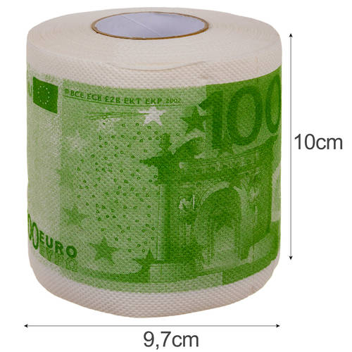 WC papír guriga 100 eurós bankjegy mintával – 2 rétegű (BB-20880) (3)