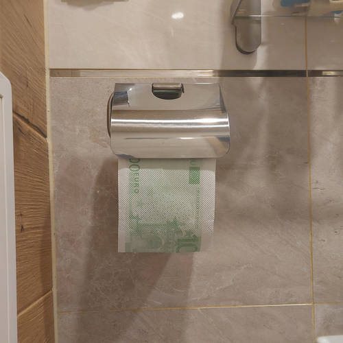 WC papír guriga 100 eurós bankjegy mintával – 2 rétegű (BB-20880) (8)