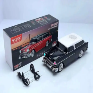 WSTER WS-1955 amerikai retro autó hangszóró FM rádióval, USB bemenettel, villogó fényhatásokkal (BBD) (BBV)