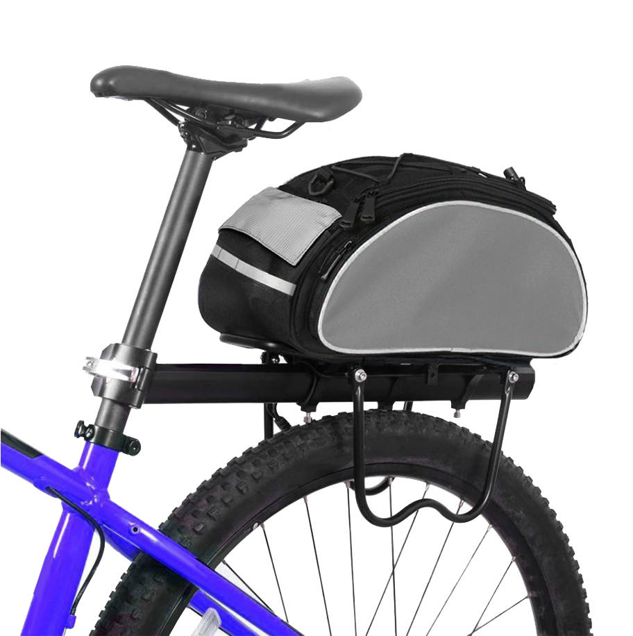 2 az 1-ben vízálló, csomagtartóra rögzíthető kerékpár táska, levehető vállpántokkal – 13 L (BB-14096) (8)