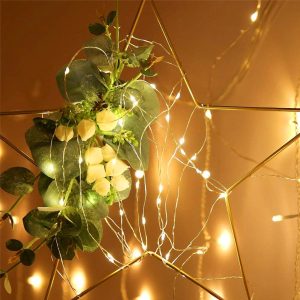 300 LED-es karácsonyi fényfüzér távirányítóval - 8 világítási móddal, meleg fehér (BB-17241) - Image 9