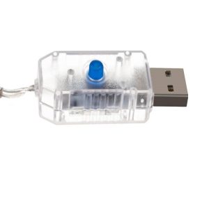 300 LED-es karácsonyi fényfüzér távirányítóval - 8 világítási móddal, meleg fehér (BB-17241) - Image 10