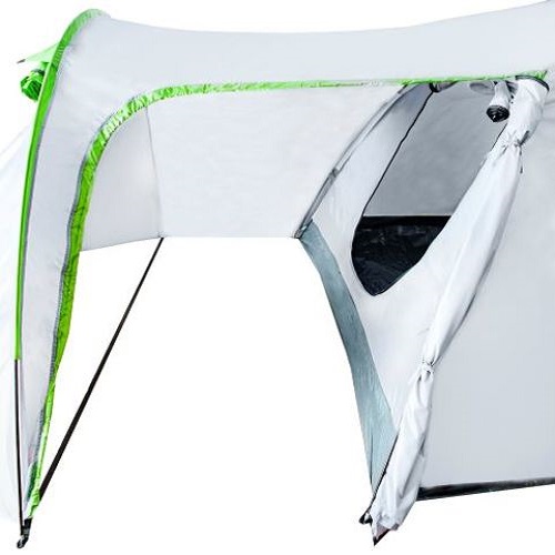 4 személyes tágas, vízálló kemping turista sátor – előtetővel, szúnyoghálóval és szellőzőrendszerrel (BB-10115) (7)