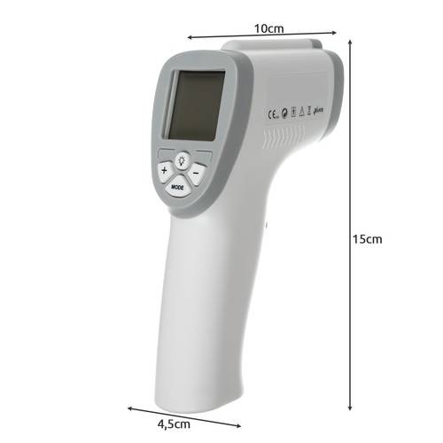 Digitális, érintés mentes infravörös hő-, és lázmérő – LCD kijelzővel, háttérvilágítással (BB-18700) (4)
