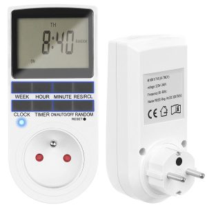 Digitális, programozható konnektoros időzítő LCD kijelzővel (BB-11747)