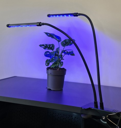 Flexibilis csíptethető-, és állítható 2 karos LED növénynevelő lámpa – 3 világítási móddal, 9 állítható fényerősséggel (BB-19241) (10)