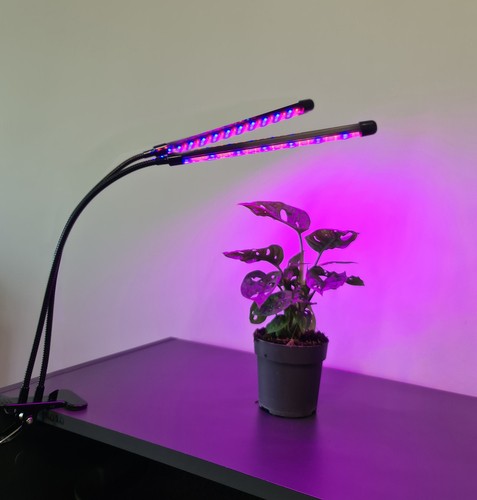 Flexibilis csíptethető-, és állítható 2 karos LED növénynevelő lámpa – 3 világítási móddal, 9 állítható fényerősséggel (BB-19241) (4)