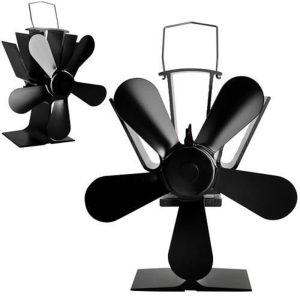 Hővel meghajtott ötlapátos kandalló ventilátor 5 propellerrel (BB-9596)