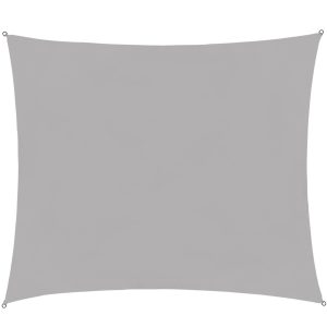 Négyszögletű, vízálló, UV szűrős napvitorla 4 x 3 m - szürke (BB-23143) - Image 4