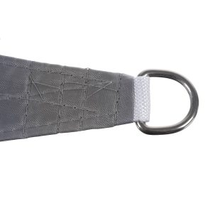 Négyszögletű, vízálló, UV szűrős napvitorla 4 x 3 m - szürke (BB-23143) - Image 8