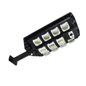 W7101A-4 nagy fényerejű mozgásérzékelő, távirányítós napelemes falilámpa - 210 W (BBD)